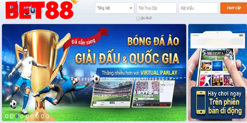 Các loại hình cá cược thể thao tại Bet88